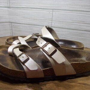 Birkenstock Mayari Graceful Pearl Cream Sandals Womens EU 38 US 7